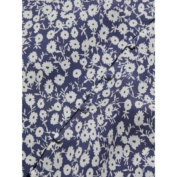 Rails Helena Camella Floral Mini A-Line Dress in Navy/White Size Medium - Picture 3 of 8